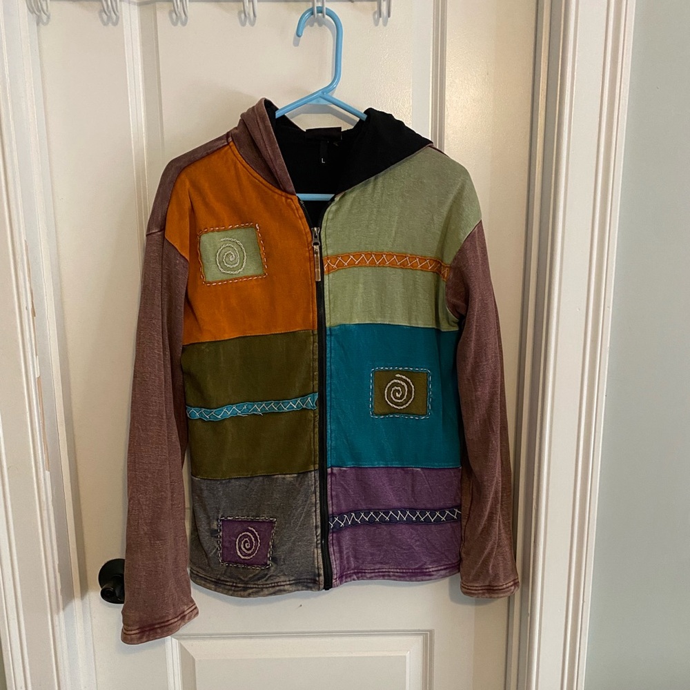 Kyber Outerwear Patchwork Fleece Lined Jacket - image 1